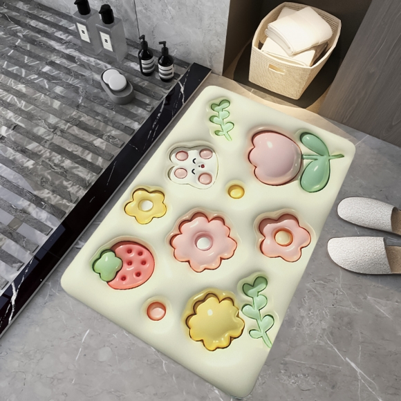 보송보송 3D 착시 발매트(가든)