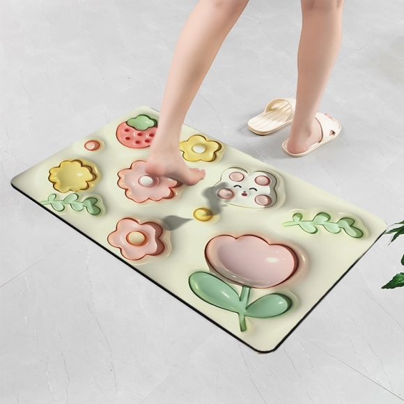 보송보송 3D 착시 발매트(가든)