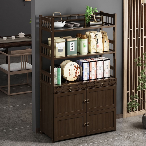 홈테리어 대나무 5단 장식장A-1(80cm)