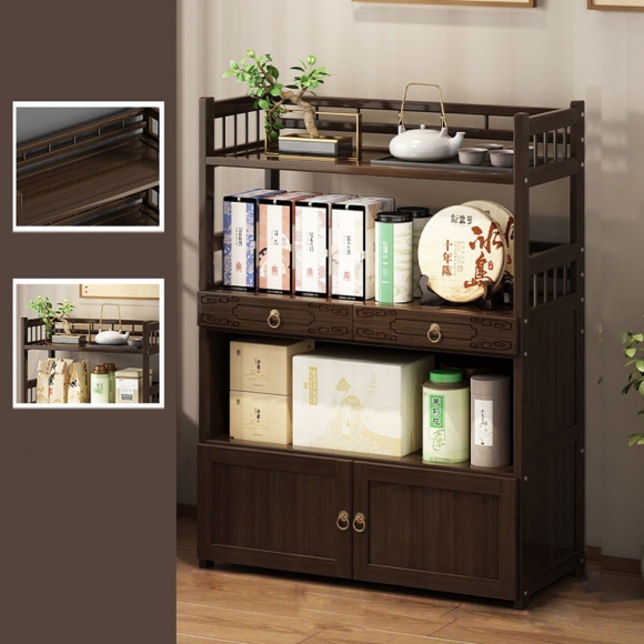 홈테리어 대나무 4단 장식장C-2(80cm)