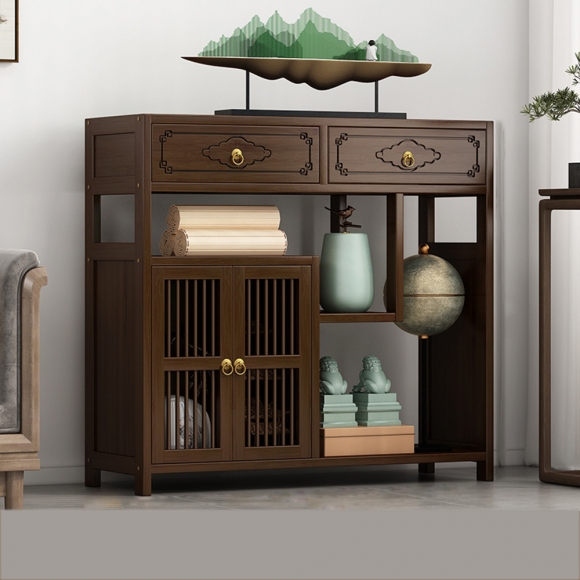 홈테리어 대나무 장식장H-1(80cm)