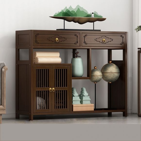 홈테리어 대나무 장식장H-2(100cm)