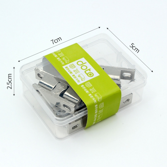 [영달철물] 도어픽스 볼캐치 빠찌링 4개입(43mm) (실버)