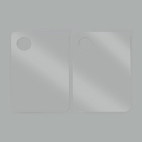 굿드로잉 투명 아크릴 팔레트 2p세트(10x15cm) (직사각)