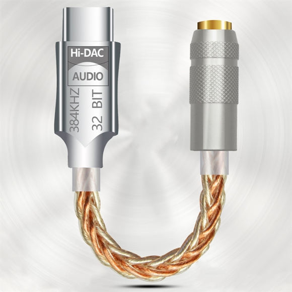 ALC5686 C타입 꼬다리 DAC 3.5mm 32BIT 384KHZ 이어폰 변환잭 A-2