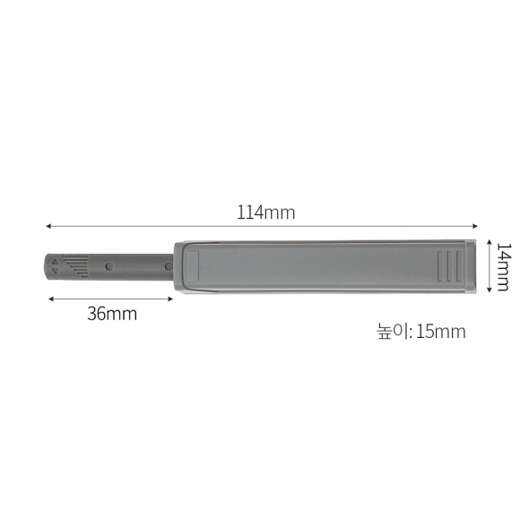 [영달철물] 푸시온 일자형 원터치 빠찌링 2세트(114mm)
