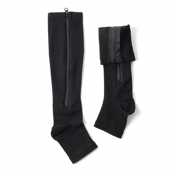 편안한 지퍼형 종아리 압박밴드(S) (블랙)
