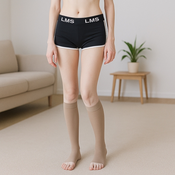 서포팅 오픈토 종아리 압박밴드(M) (베이지)