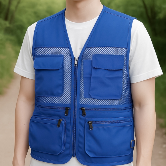 초경량 메쉬 레저 조끼 L(블루)
