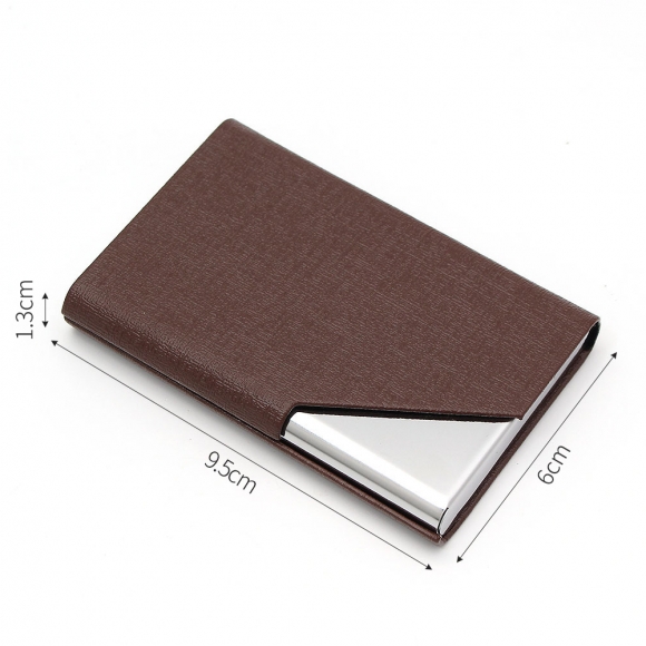 맨포스 심플 명함케이스(다크 브라운)