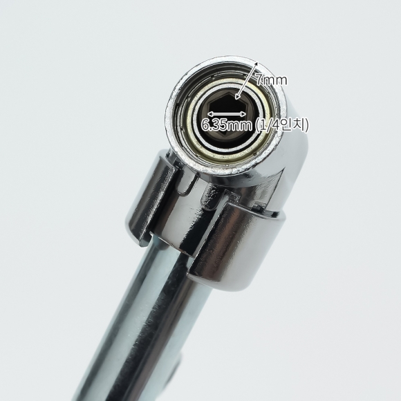 픽스온 105도 직각 어댑터(롱-58mm) (실버)
