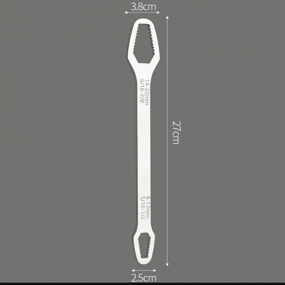 수퍼툴 만능 양구 렌치(8-22mm) (실버)