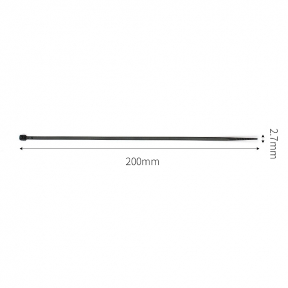 홀덱스 케이블타이 300개 (2.7x200mm) (블랙)