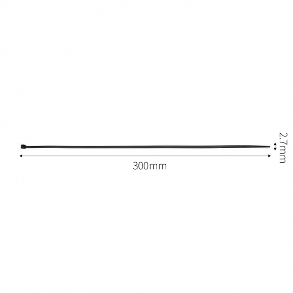홀덱스 케이블타이 300개 (2.7x300mm) (블랙)