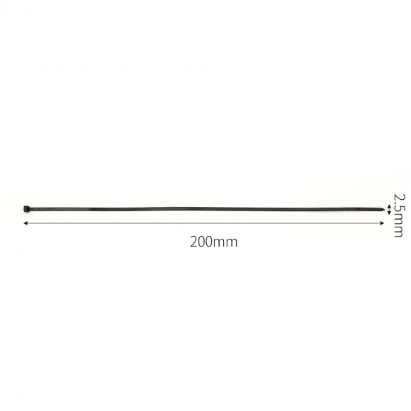 홀덱스 케이블타이 500개 (2.5x200mm) (블랙)