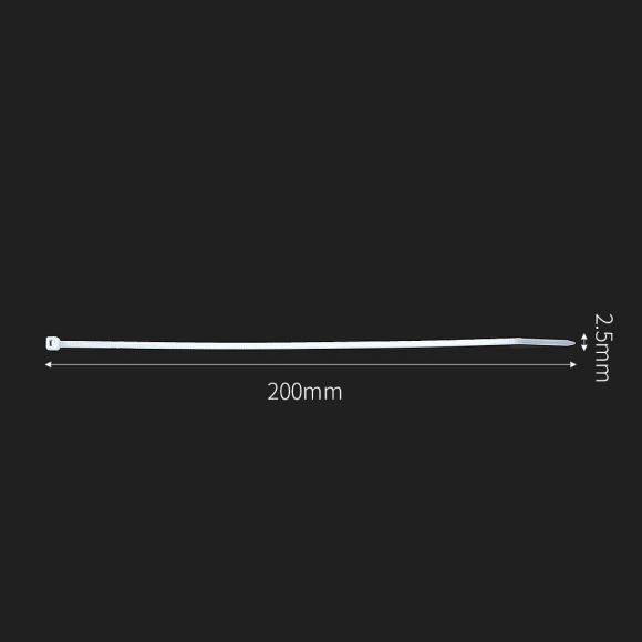 홀덱스 케이블타이 500개 (2.5x200mm) (화이트)