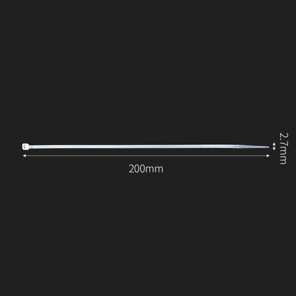 홀덱스 케이블타이 300개 (2.7x200mm) (화이트)