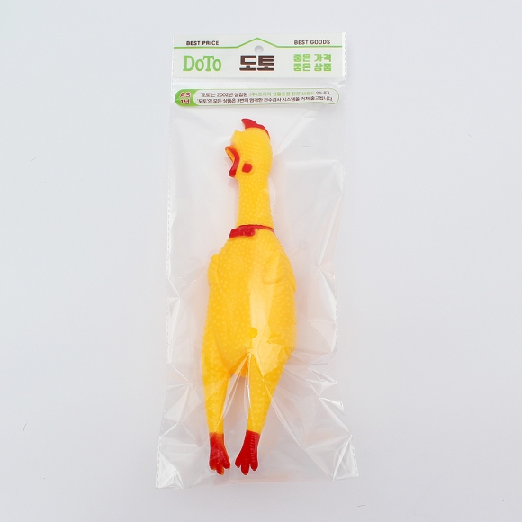 멍멍토이 삑삑이 닭 장난감(29cm)