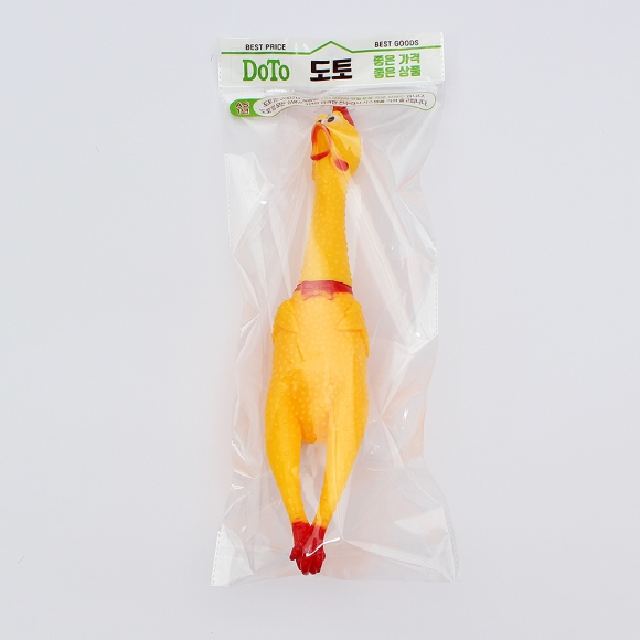 멍멍토이 삑삑이 닭 장난감(37cm)