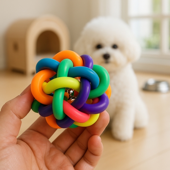 멍멍토이 강아지 방울볼 장난감(7.5cm)