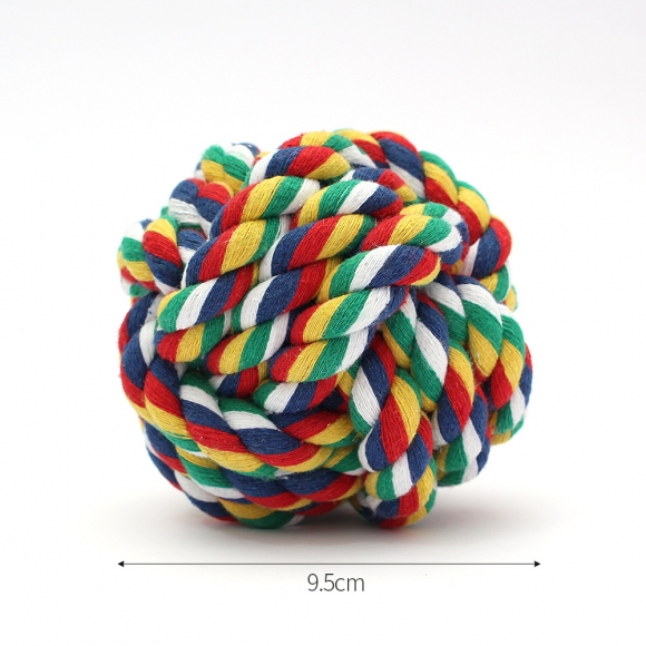 멍멍토이 강아지 로프볼 장난감(9.5cm)