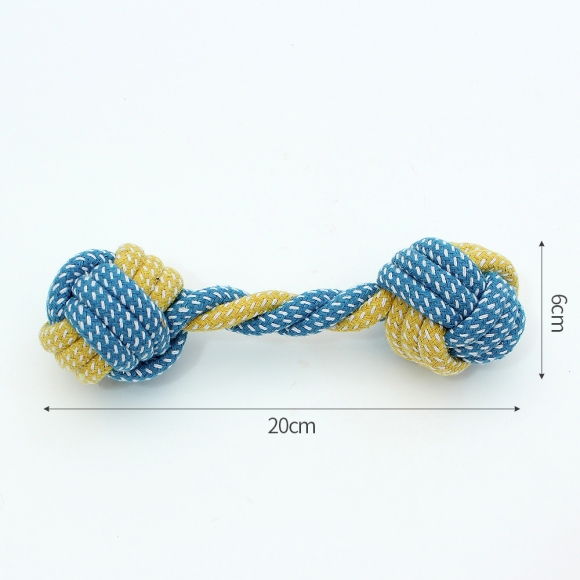 멍멍토이 강아지 로프 뼈다귀 장난감(20cm)