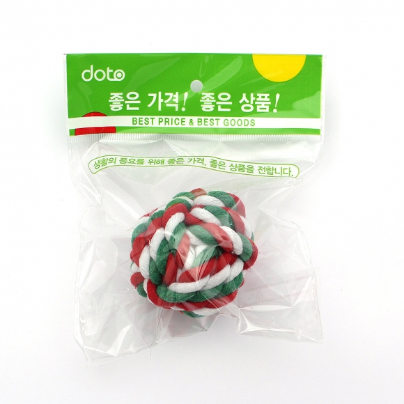 멍멍토이 강아지 로프볼 장난감(6cm)
