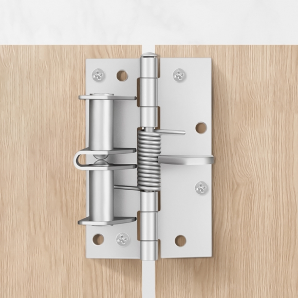 [영달철물] 도릭스 문고정 스프링 경첩(실버)