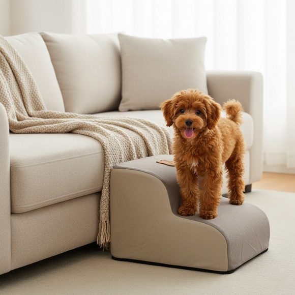 포근스텝 반려동물 계단(브라운) (2단)