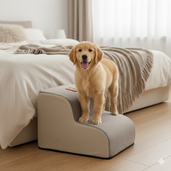 포근스텝 반려동물 계단(브라운) (2단)