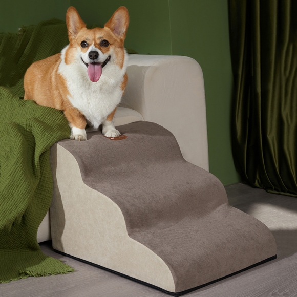 포근스텝 반려동물 계단(브라운) (3단)