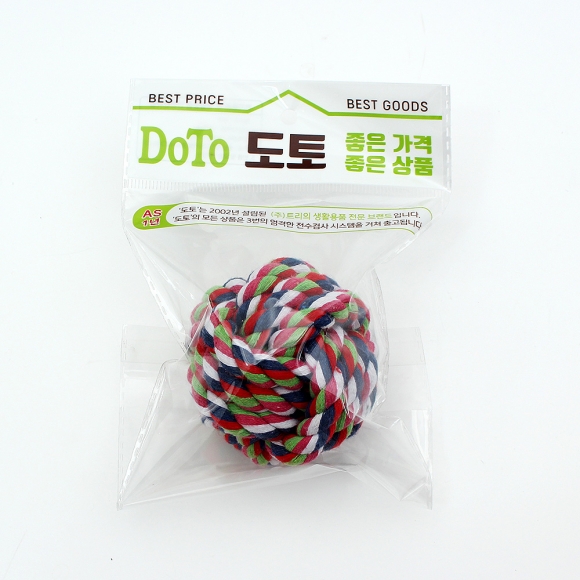 멍멍토이 강아지 로프볼 장난감(7.5cm)