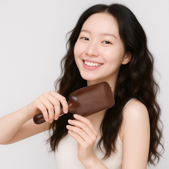 포레컴브 우드 헤어브러시(패들형)