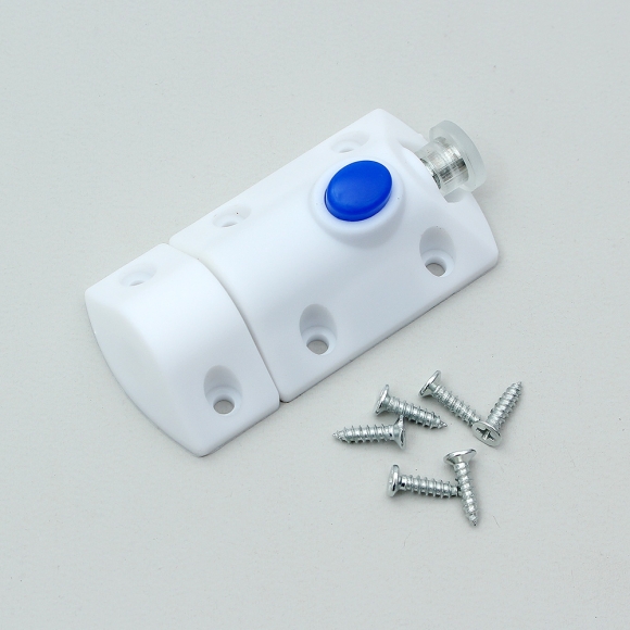 [영달철물] 잠금장치 가구 래치 5개입(화이트)