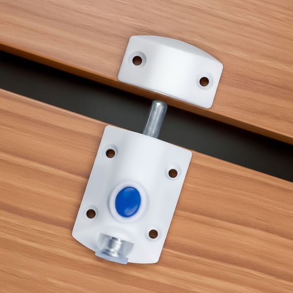 [영달철물] 잠금장치 가구 래치 5개입(화이트)