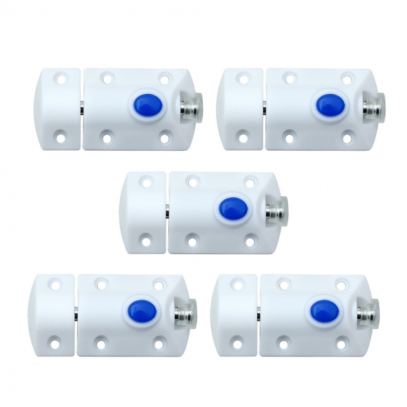 [영달철물] 잠금장치 가구 래치 5개입(화이트)