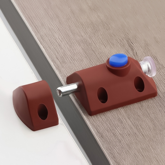 [영달철물] 잠금장치 가구 래치 5개입(브라운)