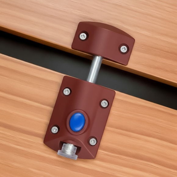 [영달철물] 잠금장치 가구 래치 5개입(브라운)