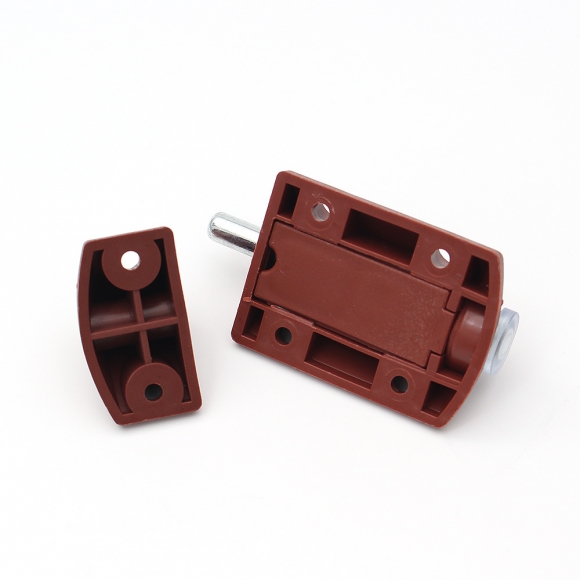 [영달철물] 잠금장치 가구 래치 5개입(브라운)