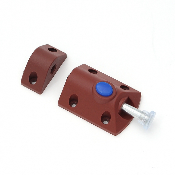 [영달철물] 잠금장치 가구 래치 5개입(브라운)