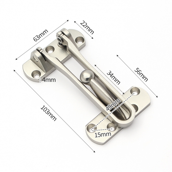 [영달철물] 리미터 안전고리 빗장쇠(실버)