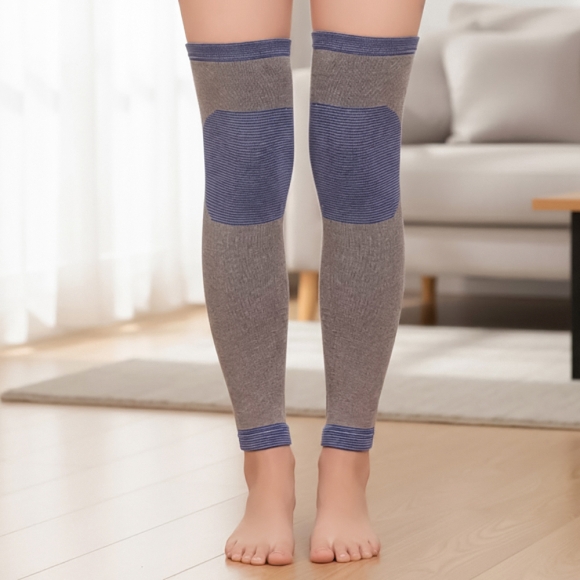 바디온 롱 무릎 보온 보호대 2p세트(M) (블루)