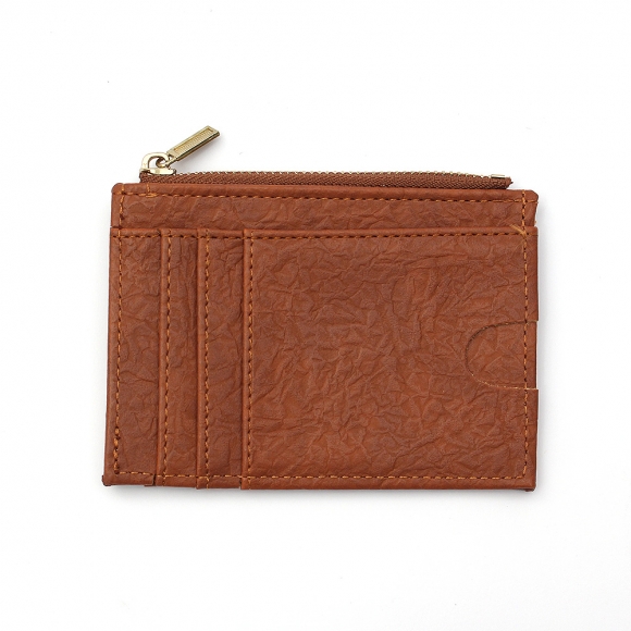 빈티지 인조가죽 카드지갑(브라운)
