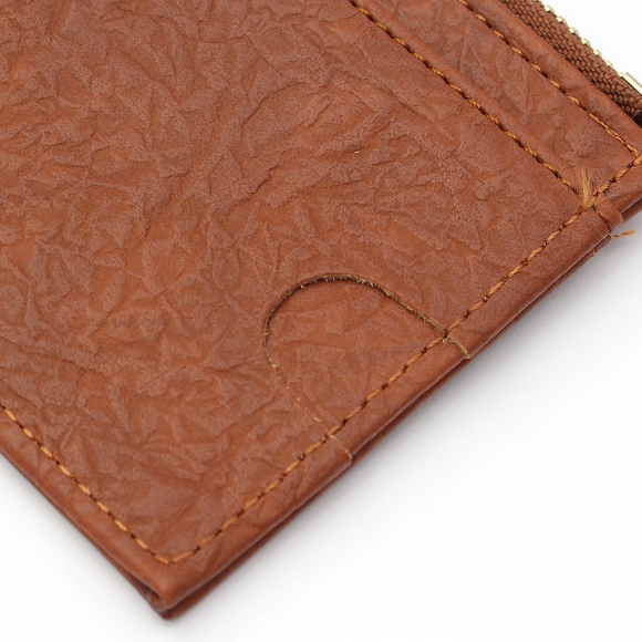 빈티지 인조가죽 카드지갑(브라운)