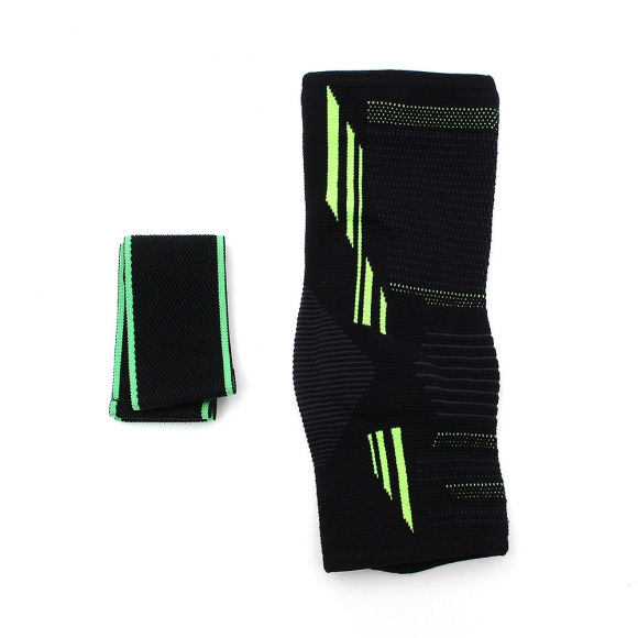 1p 앵클가드 실리콘+압박밴드 발목 보호대(XL) (그린)