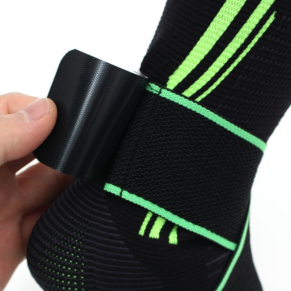 1p 앵클가드 실리콘+압박밴드 발목 보호대(XL) (그린)