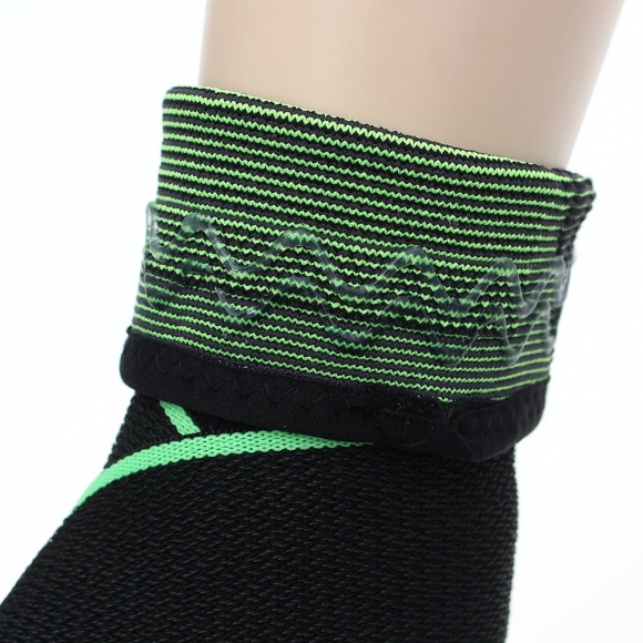 1p 앵클가드 실리콘+압박밴드 발목 보호대(XL) (그린)