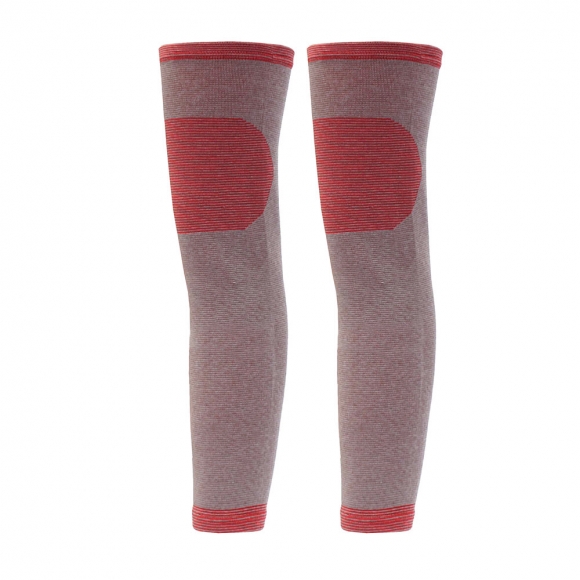 바디온 롱 무릎 보온 보호대 2p세트(M) (레드)