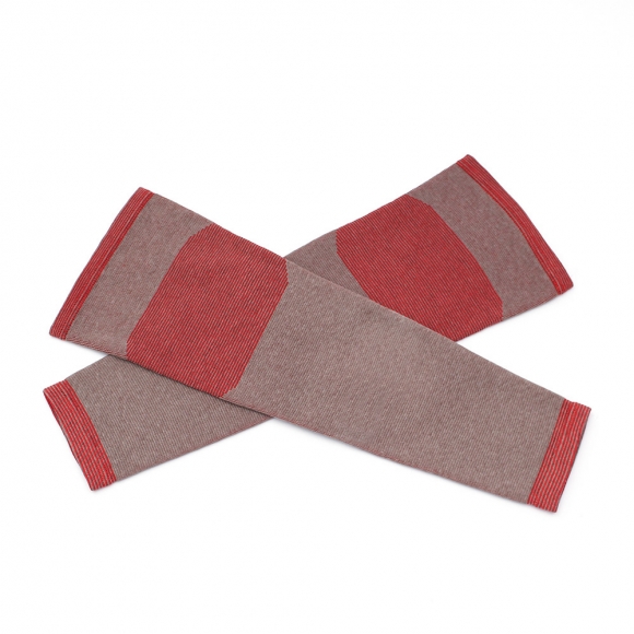 바디온 롱 무릎 보온 보호대 2p세트(M) (레드)