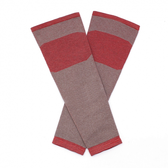 바디온 롱 무릎 보온 보호대 2p세트(M) (레드)